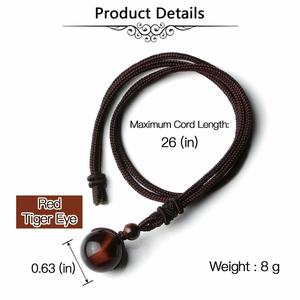 Collar de Cristales Naturales de Ojo de Tigre y Amatista, Amuleto de Protección y Buena Suerte, Cuentas de Chakra, Colgante de Piedra para Mujeres y Hombres, Ajustable - Product Image 6