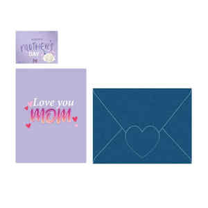 Carte de vacances Chizikon Pop-up pour la fête des mères avec I love My Mom Message Flower Celebration Card avec message «J'aime ma maman» - Product Image 3