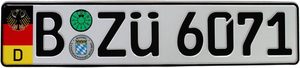 Benutzer definiertes geprägtes benutzer definiertes vorderes Nummern schild - Product Image 4