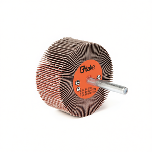 Disco Abrasivo de Tela Ttake de 40x5 mm con Eje de 6 mm, Grano 80, para Pulir Metal - Product Image 2