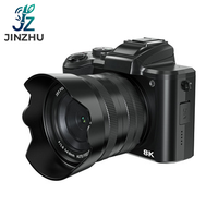 Zoom Optik 17-30x Sensor CMOS 64MP Deteksi Wajah 5K untuk Kamera Vlog DSLR Pemula Mahasiswa Video HD 8K Tahan Lama & Handal