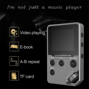 เครื่องเล่น MP3 ไฮไฟแบบไม่สูญเสียคุณภาพเสียง พร้อมระบบ 360 °   ล้อเลื่อนหน้าจอ, ขยายได้ถึง 128GB, ช่องเสียบหูฟังคู่ และวิทยุ FM - Product Image 6