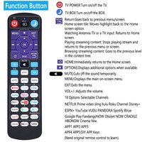 Nouvelle liste : Télécommande 2 en 1 pour Roku Tv Box, télécommande universelle à apprentissage