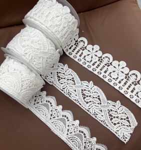 AFFINITY, venta al por mayor, <span class=keywords><strong>cinta</strong></span> de encaje de cordón blanco personalizado, velo de novia, cordones químicos bordados franceses, adorno <span class=keywords><strong>para</strong></span> cortina, vestido de muselina - Product Image 5