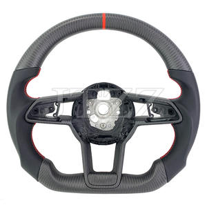 Volant sport en fibre de carbone pour <span class=keywords><strong>Audi</strong></span> A3 RS3 <span class=keywords><strong>A4</strong></span> RS4 A5 RS5 R8 TTS TT TTRS 2018 2020 2021 2022 <span class=keywords><strong>2023</strong></span> 2024 - Product Image 1