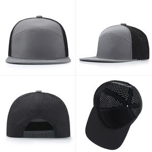 Casquette Snapback Hip Hop personnalisée à 6 panneaux, découpée au laser, perforée, résistante à l'eau, pour l'extérieur - Product Image 1
