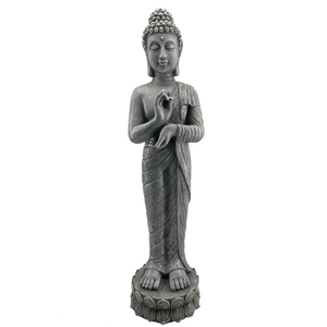 Grande statue de <span class=keywords><strong>bouddha</strong></span> extérieure debout en méditation pour des ornements de jardin paisibles - Product Image 3