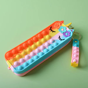 Sacs à crayons Popit Bubble Fidget en silicone <span class=keywords><strong>licorne</strong></span> 2024 pour filles et enfants - Product Image 2