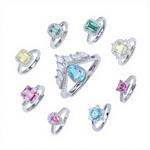 Luxury <b>Crown</b> 1CT Pear Moissanite Engagement <b>Ring</b> 925 Sterling Silver Rhodium Plated GRA Certified Prong Setting - Product Image 3