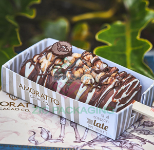 Diseño libre de impresión de la barra de paletas Lolly Suckerssmall tapa cuchara para helado <span class=keywords><strong>Gourmet</strong></span> Cake Pops embalaje bandeja de papel caja contenedor - Product Image 2