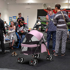 Chariot pliable et réglable en tissu <span class=keywords><strong>pour</strong></span> animaux de compagnie, <span class=keywords><strong>pour</strong></span> petits chiens et chats, chariot multifonctionnel <span class=keywords><strong>pour</strong></span> animaux de compagnie, <span class=keywords><strong>poussette</strong></span> d'extérieur à 4 roues, portable - Product Image 1