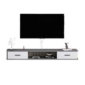 Mueble de TV minimalista moderno para montar en la pared, con 3 compartimentos, estante de almacenamiento para sala de estar con cajones para uso doméstico - Product Image 5