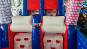 Gran oferta comercial personaje al aire libre Spiderman carrera inflable carrera de obstáculos Casa de rebote carrera de obstáculos inflable para niños - Product Image 6