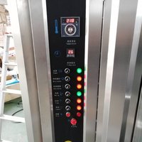 Four rotatif industriel électrique 16 niveaux en acier inoxydable, neuf et portable, pour boulangerie et cuisson commerciale du pain