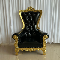 Chaise Trône Mini Haute à Dossier Unique pour l'Amérique du Nord, Capitonnée Diamant, Idéale pour les Fêtes d'Enfants et la Location d'Événements