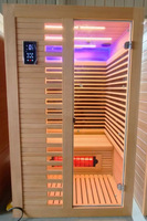 Ruang Sauna Uap Kering Terapi Inframerah Ukuran 2 Orang Pabrik OEM Inframerah