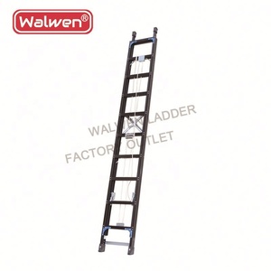 9.6m <strong>Black</strong> Attic Escape Aluminum Telescopic Step <strong>Ladder</strong> with Hook - Product Image 3