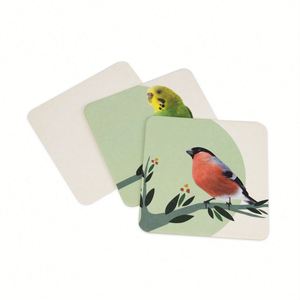 Eco-Friendly Degradable Beer Coaster <b>Seed</b> Custom Disposable Printed Drink <b>Paper</b> Tea Coasters - Product Image 1