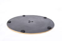 Table de café stable Glastisch Edelstahl Table ronde en verre à une jambe salle à manger en acier inoxydable métal minimaliste or Rose moderne D400mm