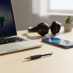 Cable Divisor de Audio Ugreen de 3.5mm Macho a 2x Hembra, Adaptador TPE de 25cm para Auriculares y Dispositivos de Audio, Negro con Conector Chapado en Oro - Product Image 2