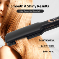Lisseur à cheveux électrique EFA avec écran LCD, plaques céramiques flottantes chauffantes MCH haute température pour un coiffage rapide en salon de beauté