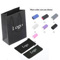 Étui à lunettes de soleil pliable noir avec logo personnalisé, boîte de rangement pour lunettes, sacs et étuis de luxe pour lunettes de soleil, ensemble d'emballage de luxe pour lunettes