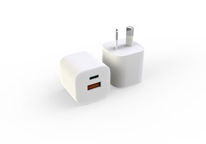 Mini Cargador de Pared USB PD de 20 W con Doble Puerto, Adaptador de Carga Rápida PD 3.0 QC 3.0, Enchufe Estadounidense para Teléfono, Tableta y Portátil - Product Image 3