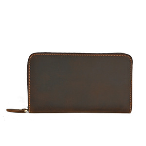 Sac Ando vintage en cuir véritable pour homme, pochette en cuir de vachette, portefeuille à poignet, étui pour téléphone - Product Image 5