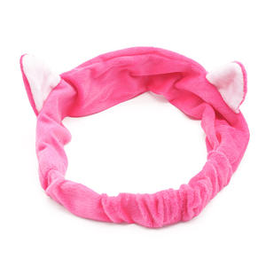 <span class=keywords><strong>2022</strong></span> Yiwu Venta caliente lindo gatito orejas de gato diademas mujeres niñas lavado cara maquillaje encantador Spa diadema Mujer - Product Image 4