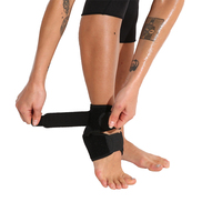 Attelle de cheville respirante en néoprène élastique et polyester avec sangles de maintien pour usage sportif et médical
