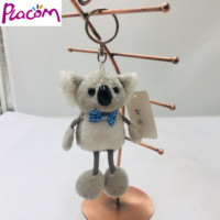 Personnalisé 4-15 pouces Animal en peluche sac à dos Clip sac à main porte-clés mignon koala porte-clés en peluche