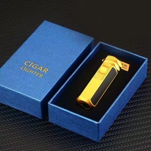 Qianxun 2025 venta al por mayor LOGOTIPO PERSONALIZADO portátil a prueba de viento de alta potencia cuatro encendedores de llama de chorro encendedores de cigarros de Metal - Product Image 6