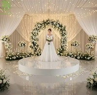 SPRING PLANTING Plateforme de scène ronde blanche personnalisée pour mariage, scène de danse, décoration de mariage