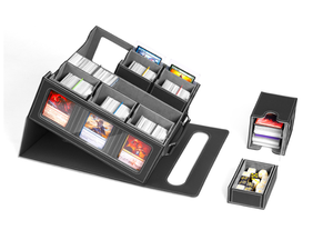 Customizable Window Pu Leather Card Box Multifunctional Detachable for Card Games and <b>Entertainment</b> - Product Image 5