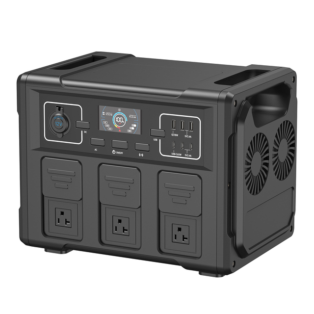 Portable Power Station 300W-2500W Lithium Ion Battery Solar Panel MPPT Controller Pure Sine Wave Rechargeable Power Source