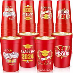Gobelets en plastique carrés personnalisés de 16 oz, cadeaux de fête et de mariage personnalisés, bouteilles de sport avec logo imprimé - Product Image 3