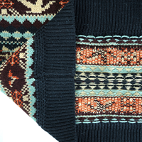 Vente en gros d'AiNear Logo personnalisé Design Oem & Odm Pull-over en laine tricoté de haute qualité à manches longues et col rond Fair Isle pour hommes