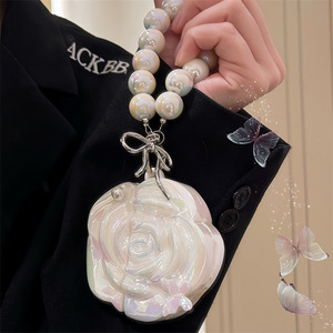 Étui pour écouteurs Camellia blanc perle pour AirPods Pro 2, housse de protection compatible avec AirPods 1 2 3 4 - Product Image 3