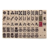 Tuiles de Mahjong américaines Saddlefire en acrylique, jeu portable de 160 pièces, style occidental