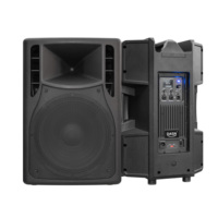DASN DNS15DQ Enceinte PA active compacte en plastique pleine fréquence 15 pouces 700W RMS DSP Audio pour extérieur, scène DJ et home cinéma