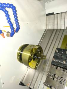 Hansun เครื่องกลึง CNC แกน x 1040มม. 8นิ้วกระบวนการโลหะ66มม. แกนหมุนแกนหมุน HS-8L เจาะ - Product Image 2