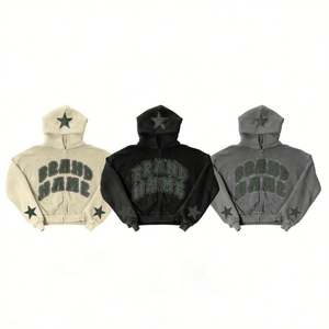 Conjunto de Sudadera con Cremallera y Pants Estilo Urbano de Marca con Lavado Ácido para Hombre, Chándal Personalizado - Product Image 2