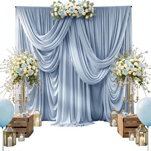 Tende per Sfondo Matrimoniale Personalizzabili, Durevoli ed Ecologiche in Poliestere, Tessuto Elasticizzato 3D Senza Pieghe <span class=keywords><strong>con</strong></span> Effetti Luminosi Romantici - Product Image 1