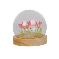 Kit de bricolage pour bougie de nuit en forme de tulipe, bouquet de fleurs, décoration de bureau faite à la main, cadeau d'anniversaire, kit de bienvenue pour les employés, articles cadeaux