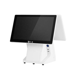 Modern Pos <span class=keywords><strong>Caisse</strong></span> <span class=keywords><strong>Enregistreuse</strong></span> Double Écran Restaurant Pos Machine - Product Image 6
