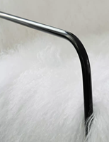 Fauteuil lounge moderne rembourré en peluche longue et bouclée, confortable et doux, fauteuil d'appoint monoplace en laine de mouton pour salon ou plage