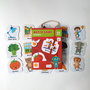 Juego de <span class=keywords><strong>Rompecabezas</strong></span> Educativo, Juguetes de Aprendizaje Sensorial para Niños, Desarrollo Cerebral, <span class=keywords><strong>Rompecabezas</strong></span> de Animales, Juego de Aprendizaje para Niños - Product Image 2