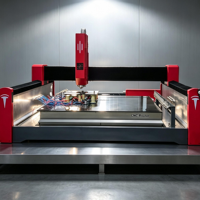 Centre de travail CNC pour pierre ATC, routeur CNC automatique pour pierre, machine de découpe et de polissage du granit avec écran tactile HMI