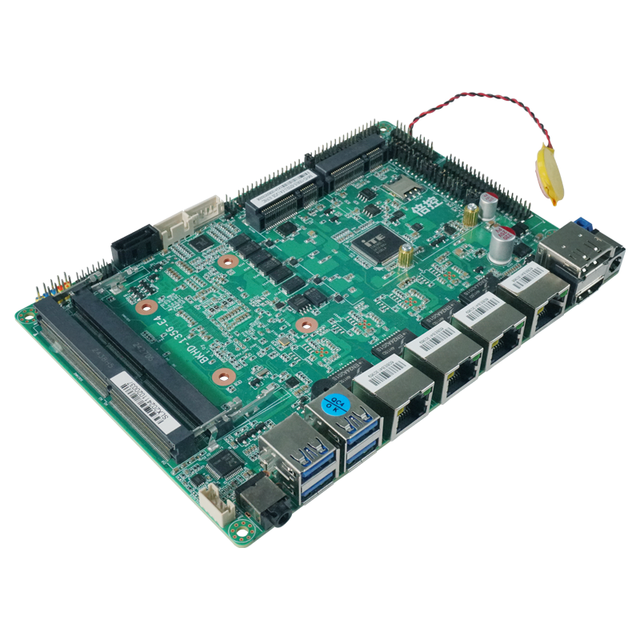 BKHD I3-7100u I7-8550U Quad Core Embedded Industrial Motherboard FCBGA1356 4 Network Port I210 EDP/LVDS IPC Motherboard Linux