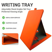 Support d'écriture pliable en cuir PU personnalisé, parfait pour le bureau, la maison ou l'école, et facile à transporter